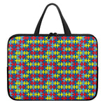 Autism Awareness Puzzle Print Laptop Sleeve With Handle