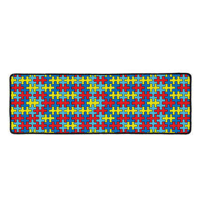 Autism Awareness Puzzle Print Long Kitchen Mat