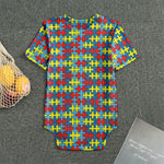 Autism Awareness Puzzle Print Men's Bodysuit