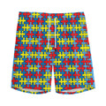 Autism Awareness Puzzle Print Men's Athletic Shorts