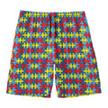 Autism Awareness Puzzle Print Men's Swim Trunks