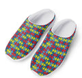 Autism Awareness Puzzle Print Mesh Casual Shoes