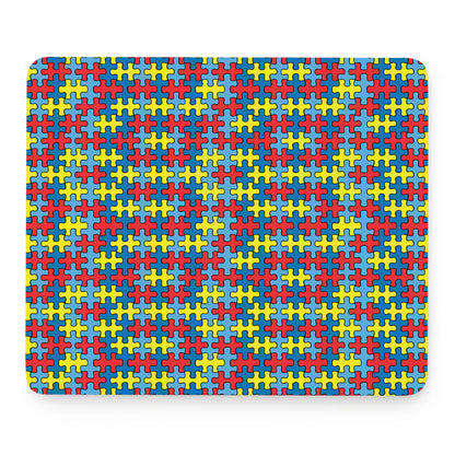 Autism Awareness Puzzle Print Mouse Pad