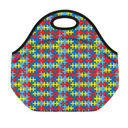 Autism Awareness Puzzle Print Neoprene Lunch Bag