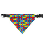 Autism Awareness Puzzle Print Over The Collar Dog Bandana