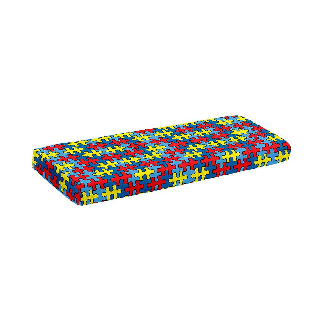 Autism Awareness Puzzle Print Piano Keyboard Cover