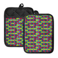 Autism Awareness Puzzle Print Pot Holders With Pocket
