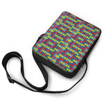 Autism Awareness Puzzle Print Rectangular Crossbody Bag