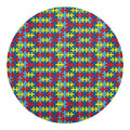 Autism Awareness Puzzle Print Round Blanket