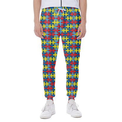 Autism Awareness Puzzle Print Scuba Joggers