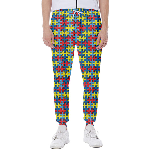 Autism Awareness Puzzle Print Scuba Joggers