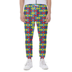 Autism Awareness Puzzle Print Scuba Joggers