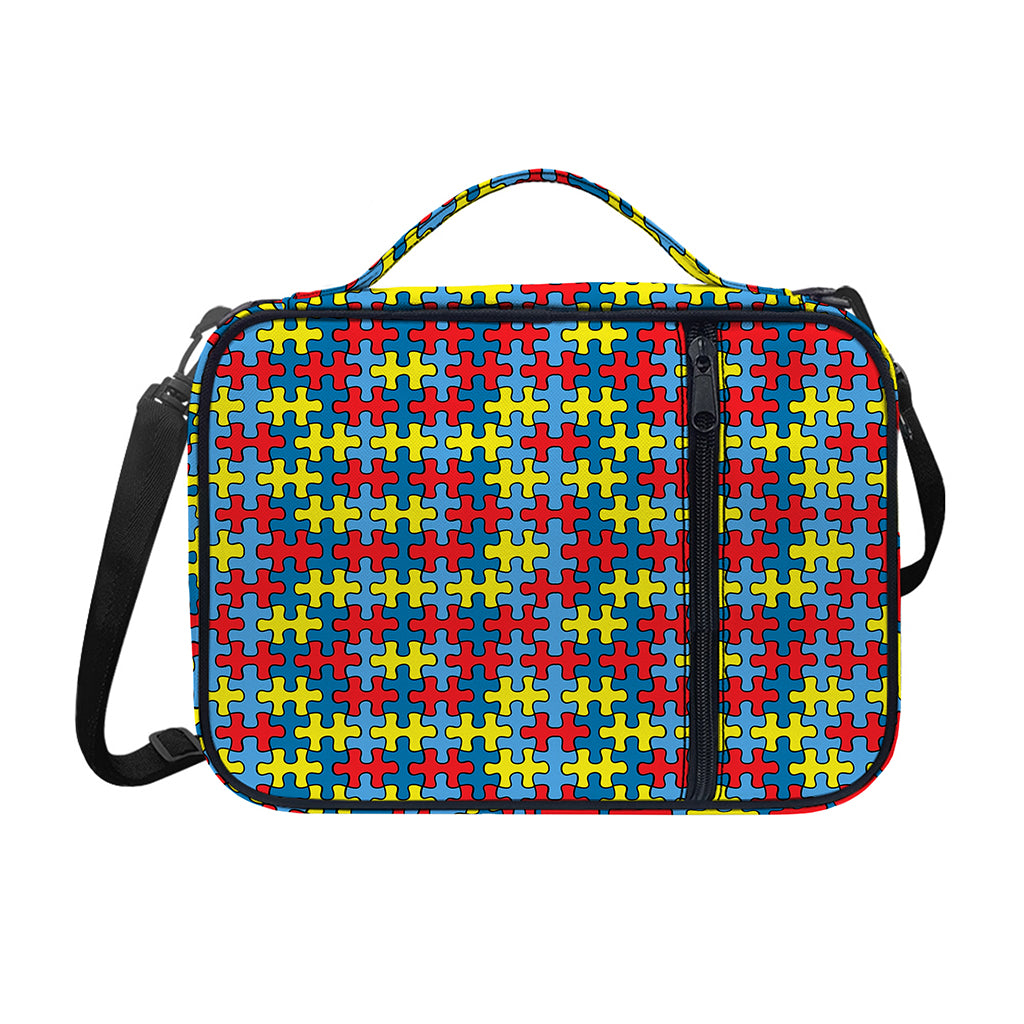 Autism Awareness Puzzle Print Shoulder Strap Bible Bag