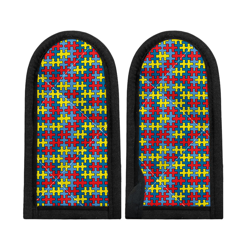Autism Awareness Puzzle Print Skillet Handle Cover