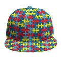 Autism Awareness Puzzle Print Snapback Cap