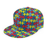 Autism Awareness Puzzle Print Snapback Cap