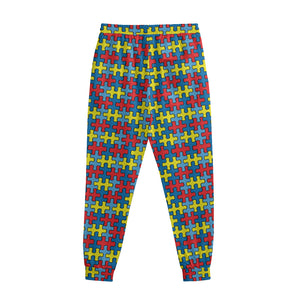 Autism Awareness Puzzle Print Sweatpants