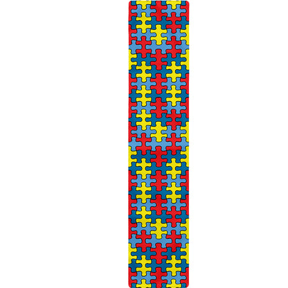 Autism Awareness Puzzle Print Table Runner