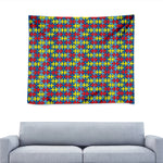 Autism Awareness Puzzle Print Tapestry