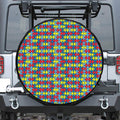 Autism Awareness Puzzle Print Tire Cover