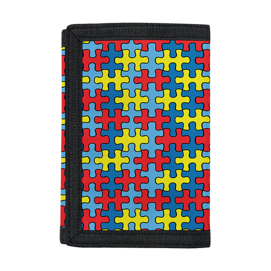 Autism Awareness Puzzle Print Trifold Wallet