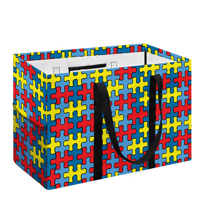 Autism Awareness Puzzle Print Utility Tote Bag
