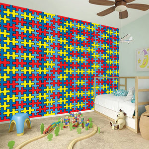 Autism Awareness Puzzle Print Wall Sticker