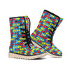 Autism Awareness Puzzle Print Winter Boots