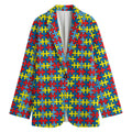 Autism Awareness Puzzle Print Women's Blazer