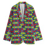 Autism Awareness Puzzle Print Women's Blazer