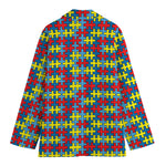 Autism Awareness Puzzle Print Women's Blazer