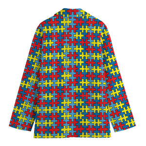 Autism Awareness Puzzle Print Women's Blazer