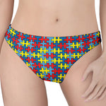 Autism Awareness Puzzle Print Women's Thong