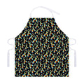 Autism Awareness Ribbon Pattern Print Adjustable Apron