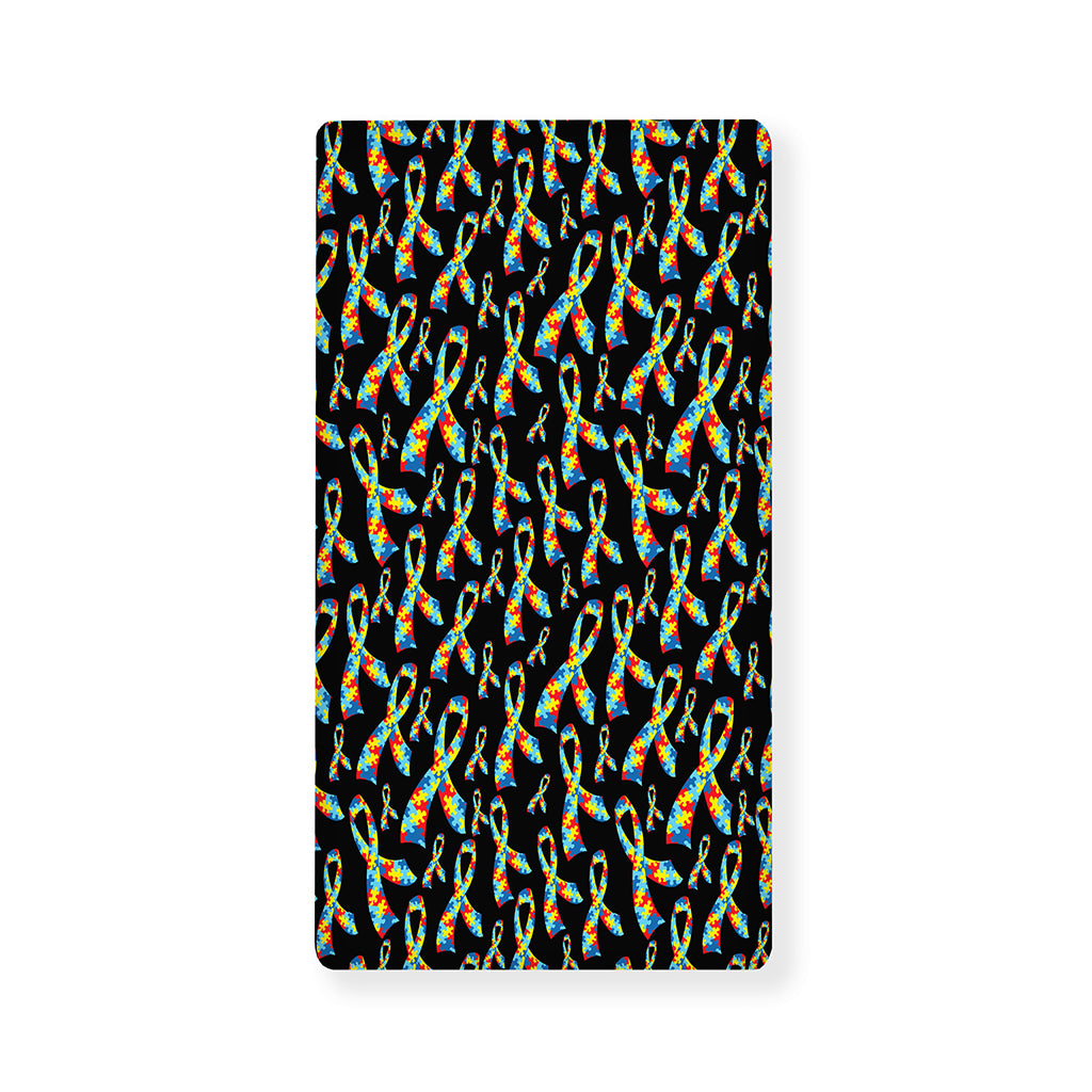 Autism Awareness Ribbon Pattern Print Baby Crib Sheet