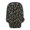 Autism Awareness Ribbon Pattern Print Baby Seat Cover