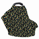 Autism Awareness Ribbon Pattern Print Baby Seat Cover