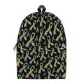Autism Awareness Ribbon Pattern Print School Backpack