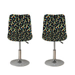 Autism Awareness Ribbon Pattern Print Bar Stool Covers