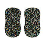 Autism Awareness Ribbon Pattern Print Bar Stool Covers