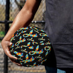 Autism Awareness Ribbon Pattern Print Basketball
