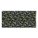 Autism Awareness Ribbon Pattern Print Beach Towel