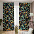 Autism Awareness Ribbon Pattern Print Dimout Pencil Pleat Curtains