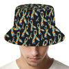 Autism Awareness Ribbon Pattern Print Bucket Hat