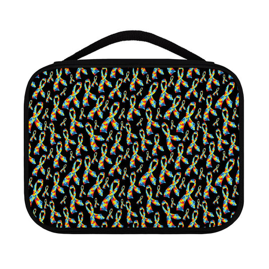 Autism Awareness Ribbon Pattern Print Classic Bible Case