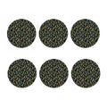 Autism Awareness Ribbon Pattern Print Coaster Set