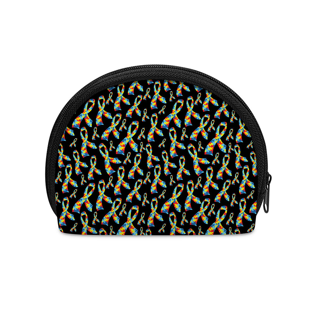 Autism Awareness Ribbon Pattern Print Coin Purse