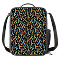Autism Awareness Ribbon Pattern Print Crossbody Lunch Bag