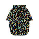 Autism Awareness Ribbon Pattern Print Dog Zip Up Hoodie
