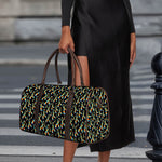 Autism Awareness Ribbon Pattern Print Duffle Bag